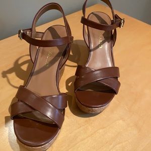 Franco Sarto cork wedge sandal